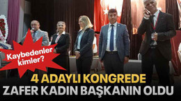 4 adaylık kongrede zafer kadın başkanın oldu